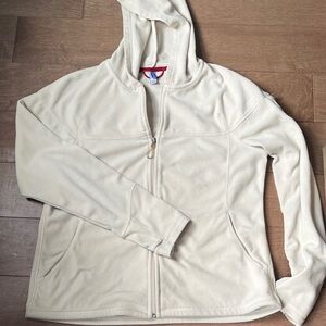 Cream Zip-Up Hoodie